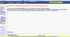 Desktop Screenshot of mathematiquesfaciles.com